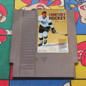 Wayne Gretzky Hockey (Nintendo NES) Authentic, Cleaned/Tested Game, White Jersey
