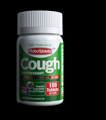 💊NEW RoboTablets Cough Suppressant Tablet 100 Doses Dextromethorphan 30mg 2025 - Image 1 of 4