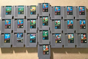 LOT OF 22 Black Box NES Games (Popeye Gunman Wrecking 1985) - CARTS ONLY *TESTED - Bild 1 von 11