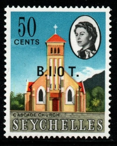 BRITISH INDIAN OCEAN TERR SG8b 1968 50c DEFINITIVE "NO STOP AFTER O" MNH - Image 1 of 1