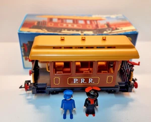 Playmobil 4120 Western Passenger Train Car with 2 Figures & Box - Picture 1 of 13