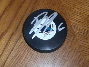 DANY HEATLEY SAN JOSE SHARKS SIGNED NHL TEAM PUCK - Picture 1 of 1