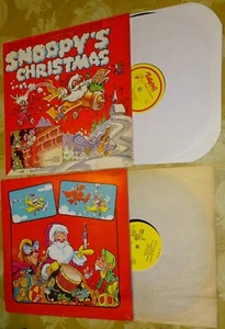 two Snoopy's Christmas Vinyl Record Albums - Picture 1 of 2
