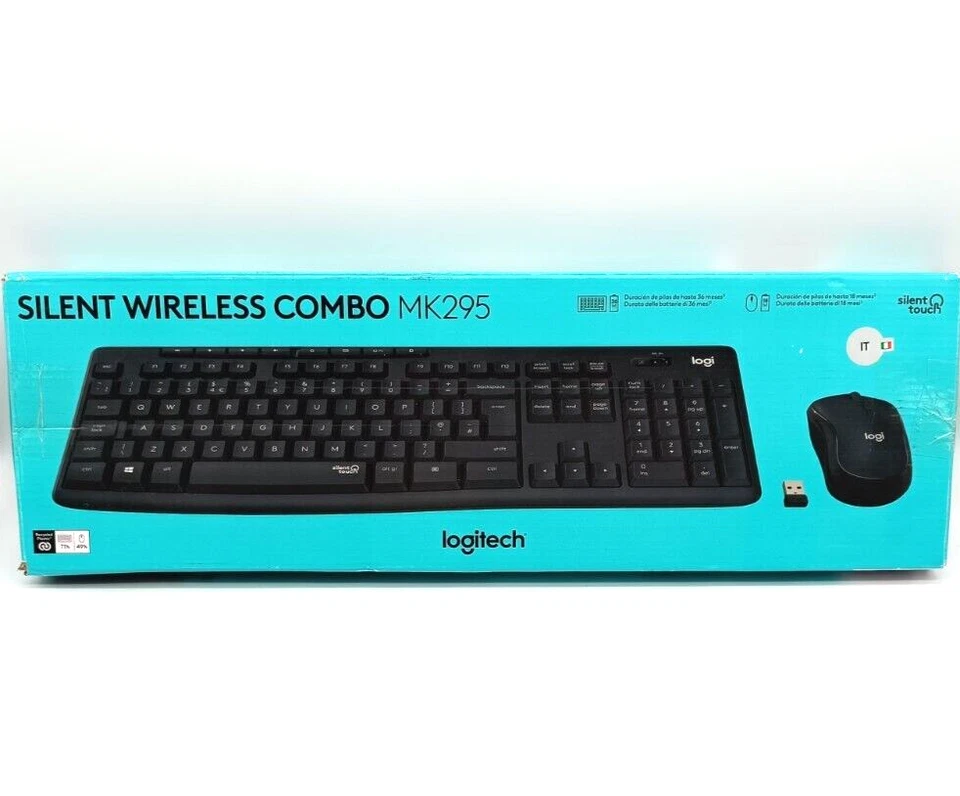 Logitech MK295 Silent Wireless Combo - Schwarz QWERTY Italienisch - Bild 1 von 4