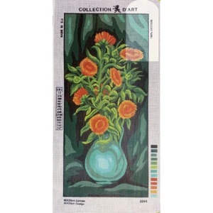 FLOWERS Tapestry Design Printed On Canvas #8044 - Imagen 1 de 3