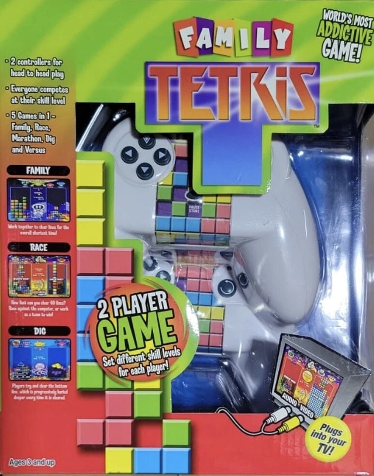 Radica Family Tetris Juego de TV Plug-n-Play 5 Juegos en 1 Nuevo en Caja Foto 1 de 1
