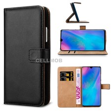 Case for Huawei P30 P30 Pro P30 Lite Luxury Genuine Leather Wallet Stand Cover