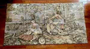 Vintage Italian Tapestry Wall Art Victorian Gobelin(?) 37” x 71” - Picture 1 of 15