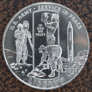 2011-D US Army Commemorative Half Dollar Uncirculated US Mint 50C - Picture 1 of 2