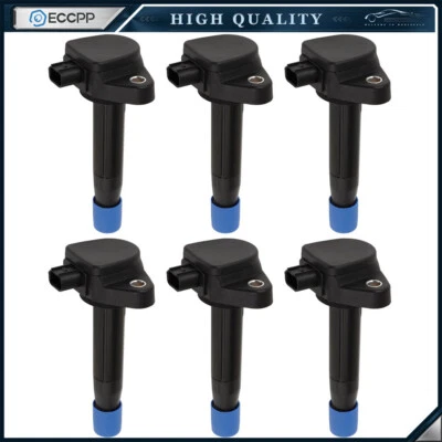 ECCPP 6 Ignition Coils For 10-13 Acura MDX ZDX TL 3.7L 11-17 Honda Odyssey 3.5L - Image 1 of 4