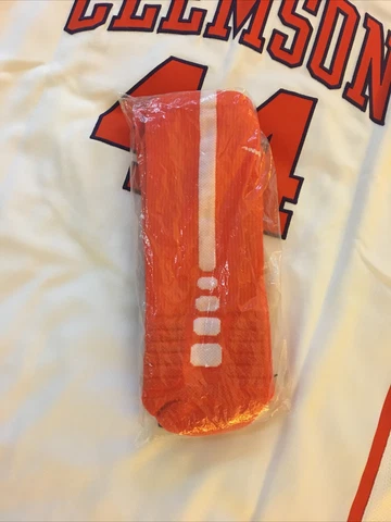 Clemson Basketball Team Issued Nike Socks Tigers ACC Orange XL Cover