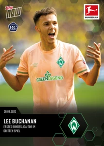 ➠ Topps Now Bundesliga 2022/23 #24 Lee Buchanan - SV Werder Bremen (DE) - Bild 1 von 2