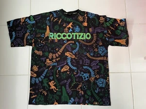 T Shirt Hip Hop Nuova Con Etichetta Streetwear Urban Vintage Ricco Tizio Nera Taglia 2XL Cotone - Foto 1 di 6