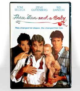 Three Men and a Baby (DVD, 1987, Widescreen) Like New !   Tom Selleck - Picture 1 of 3