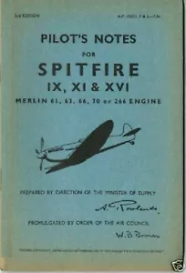 Spitfire IX, XI & XVI Pilotennotizen: RAF Fighter/Bonus DataPack/Neues Druckhandbuch - Bild 1 von 1