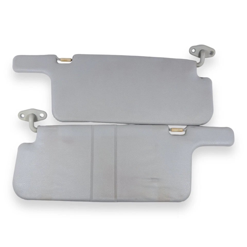 1992-1996 Mitsubishi Mirage Driver & Passenger Side Sun Visor Pair Set Gray - Image 1 of 4