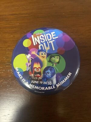 Disney Pixar Inside Out Movie Premiere Button Pin - Image 1 of 2
