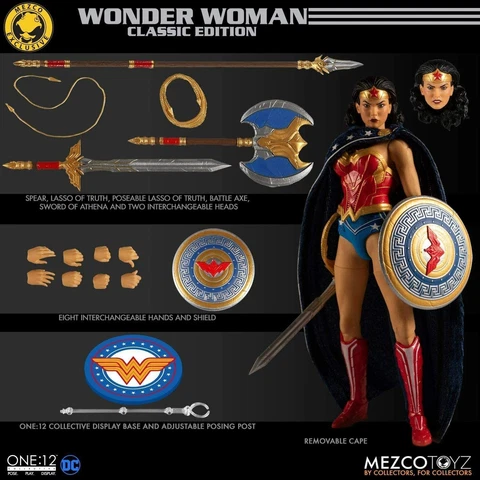 Mezco Toys One:12 Collective DC Wonder Woman Classic Cover