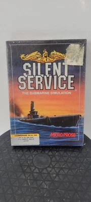 Micro Prose Silent Service The Submarine Simulation Commodore 64 128 - SEALED - Image 1 of 4