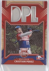 2022 Panini Elite Extra Edition DPL Material Red /49 Cristian Perez #DM-CP