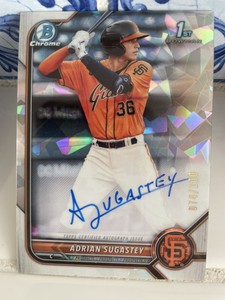 Adrian Sugastey 2022 Bowman Chrome Auto “atomic Refractor 74/100” 
