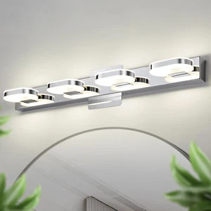 Modern LED 4 Lights Vanity Light for Bathroom Modern Vanity Light Fixture Wall - Picture 1 of 12