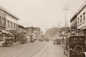 1922 Hoquiam Washington WA 8th Street guardando est foto 5x7 o richiesta digitale - Foto 1 di 1