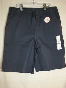 New Wonder Nation Boy Pull on Shorts Gray woven School Uniform Approved - Picture 1 of 4