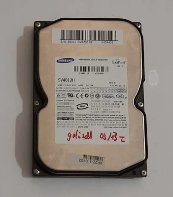 Samsung SV4012H IDE Festplatte (40GB, retro, 2003) - Bild 1 von 3