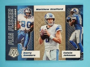 2020 Panini Mosaic Flea Flicker Barry Sanders Stafford Calvin Johnson #FF7 - Picture 1 of 2