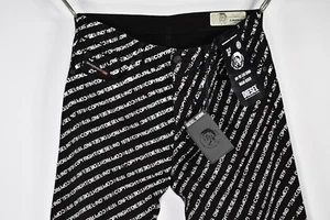Diesel D-Macs SP Straight Fit Printed Monogram Men's Black Jeans size W33 L32 - Picture 1 of 10