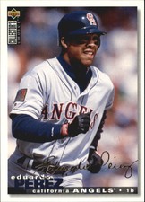 1995 Collector's Choice Silver Signature Angels Baseball Card #94 Eduardo Perez