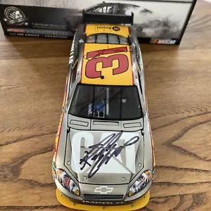 Rare 2010 Jeff Burton/Richard Childress Cat Brushed Metal Autographed By Both - Picture 1 of 8