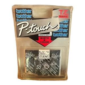 Brother P-Touch TZ Black Ink Laminated White Tape 1/4" X 26.2 ft TZ111 - Picture 1 of 4