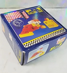 Vtg F-1 Racing Car Building Bricks Set - Made In Italy - A11- B & C Toys - Picture 1 of 6