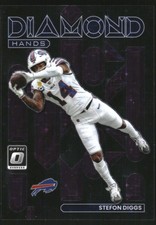 2022 Donruss Optic Diamond Hands Purple Stars #4 Stefon Diggs /25