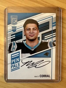 2022 Panini Donruss Elite Pen Pals Black Ink Matt Corral #PP-MC Rookie Auto RC - Picture 1 of 2