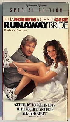 Runaway Bride - VHS Movie 2000 Julia Roberts Richard Gere - Image 1 of 4