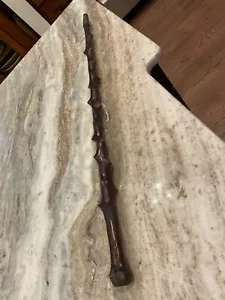 Antico bastone da passeggio Shillelagh canna 36" punta in metallo spesso e robusto - Foto 1 di 4