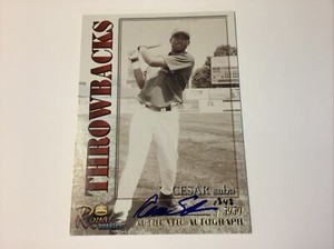 2001 Royal Rookies Throwbacks  Auto /5950 Cesar Saba #22 Auto