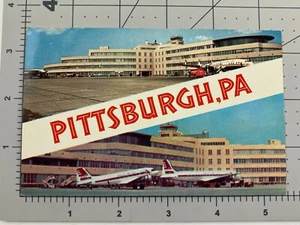 Greater Pittsburgh Airport, Terminal Building, Pennsylvania Vintage Postcard - Bild 1 von 2