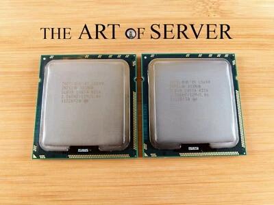 Matched Pair of Intel Xeon L5640 2.26GHz 12MB 5.86GTs LGA1366 6-Core CPU SLBV8  - Image 1 of 2