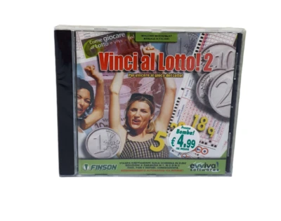 Vinci al lotto! 2 Cd-Rom Vintage Blisterato Finson - Immagine 1 di 2