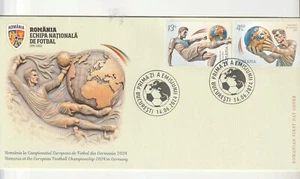 Romania COVER 2024 GERMANY FOOTBALL EUROPEAN CUP FIRST DAY POST - Picture 1 of 1