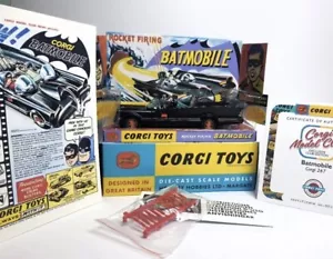 Corgi Toys 267 Batmobile MATT BLACK Club Exclusive Club Edition 2024 with COA - Picture 1 of 5