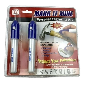 Mark It Mine Personal Engraving Kit Metal Glass Wood Plastic Engraving New NOS - Picture 1 of 7