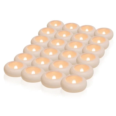 24PCS Flickering Waterproof LED Floating Candles Tealights Water-Activated Pool - Image 1 of 4