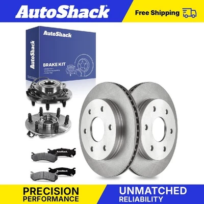 Front Brake Rotors Ceramic Pads Hubs for GMC Sierra 1500 Classic Yukon V8 - Image 1 of 4