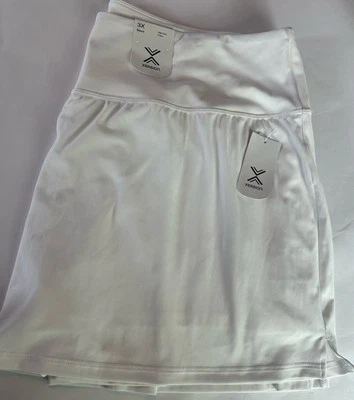 NUEVO CON ETIQUETAS Xersion Para Mujer Talla 3X Blanco Skort Alto Ajustado Pantalones Cortos Falda Conducción Rápida Foto 1 de 4