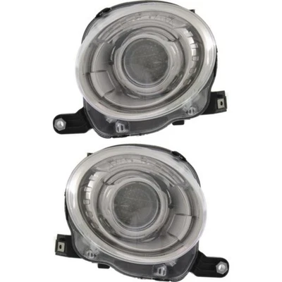 Juego de faros para Fiat 500 2012-2019 izquierda y derecha con bombilla 2 piezas Foto 1 de 4